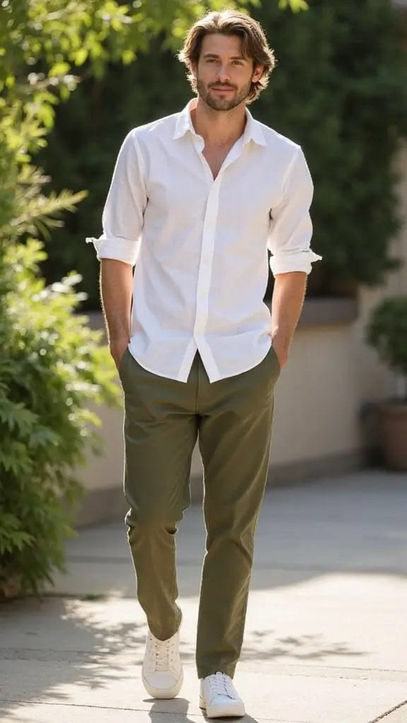 Olive Casual Pants